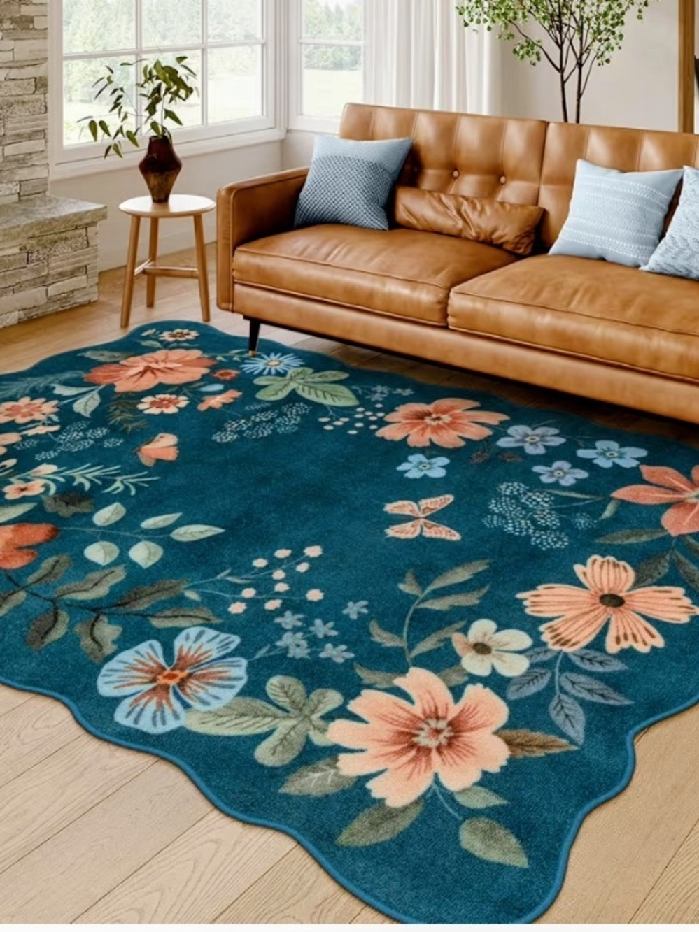 Floral Area Rug